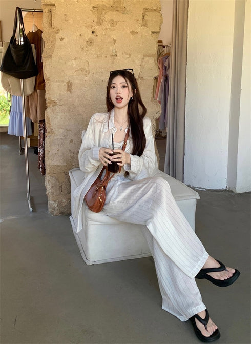 Spring Casual Stripes 3 Piece Co-Ord Sets